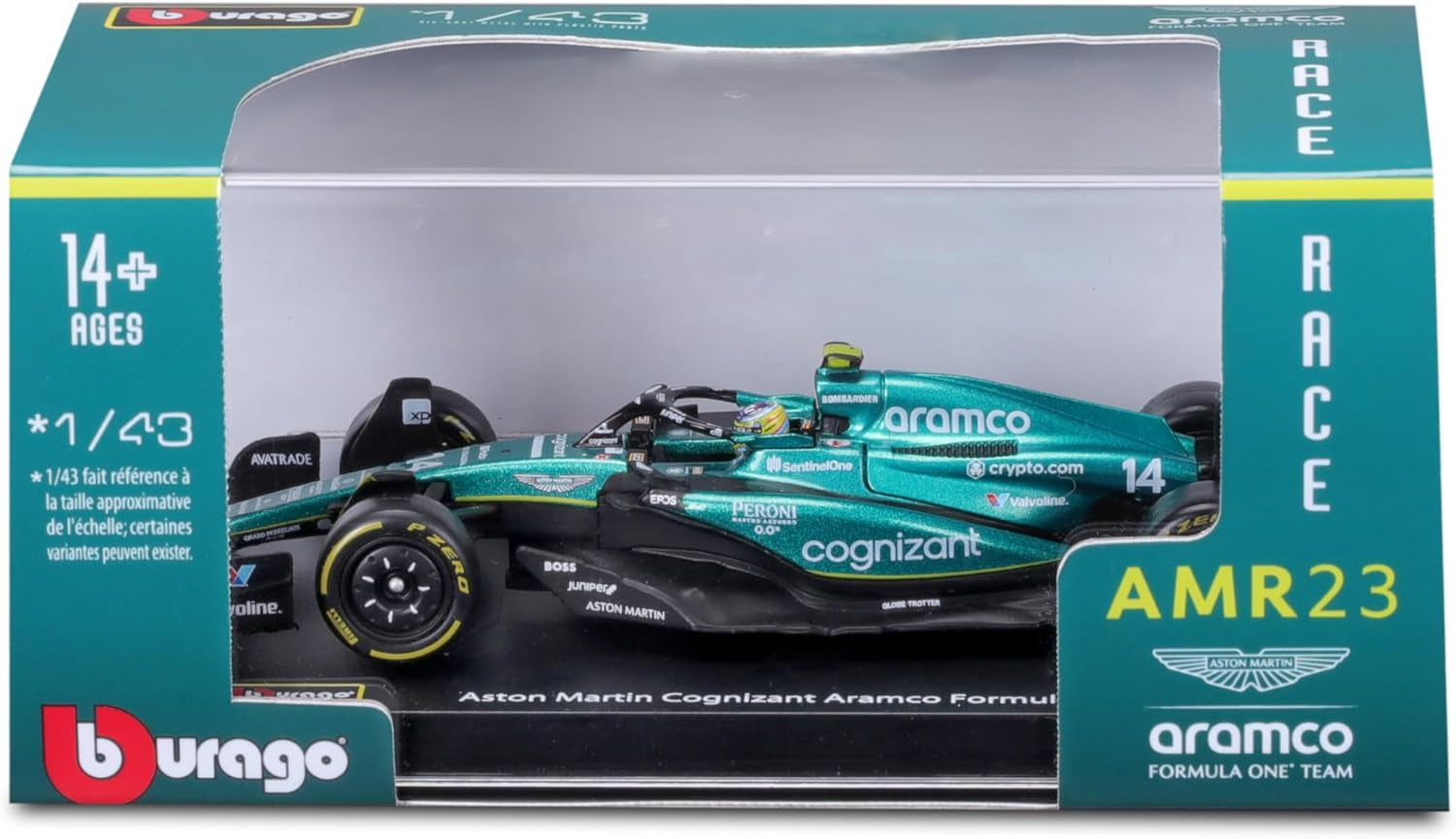 1:43 Race Aston Martin AMR23 (2023) W/Driver